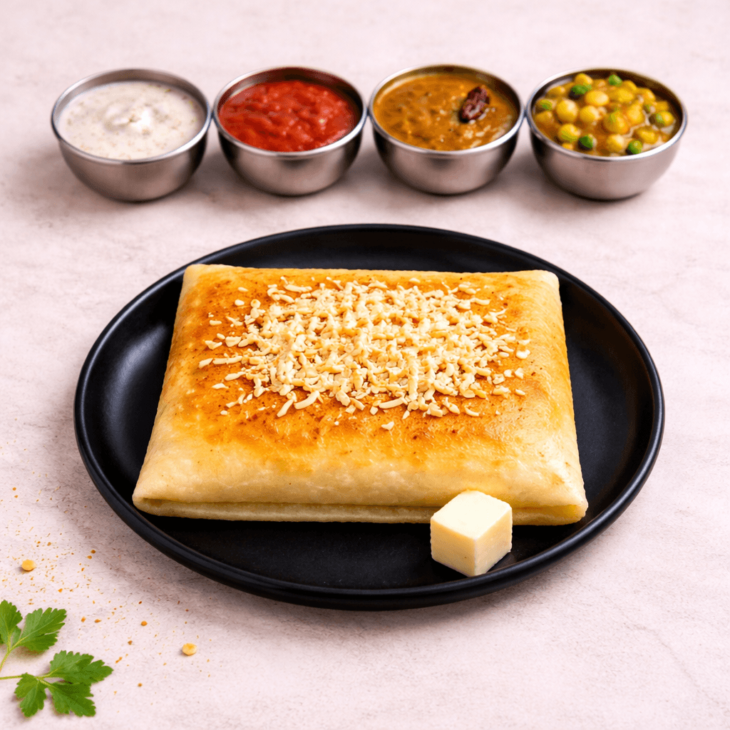Butter Paneer Masala Dosa