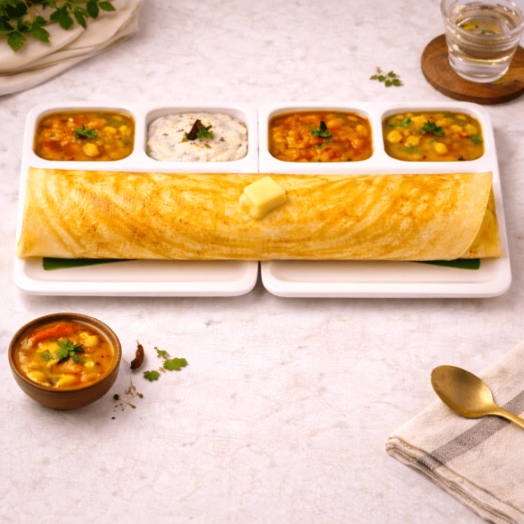 Butter Paper Masala Dosa